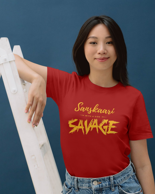 Unisex Basic T-Shirt | Sanskaari Savage